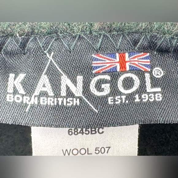 Kangol Green Wool Flat Cap - Picture 2 of 11